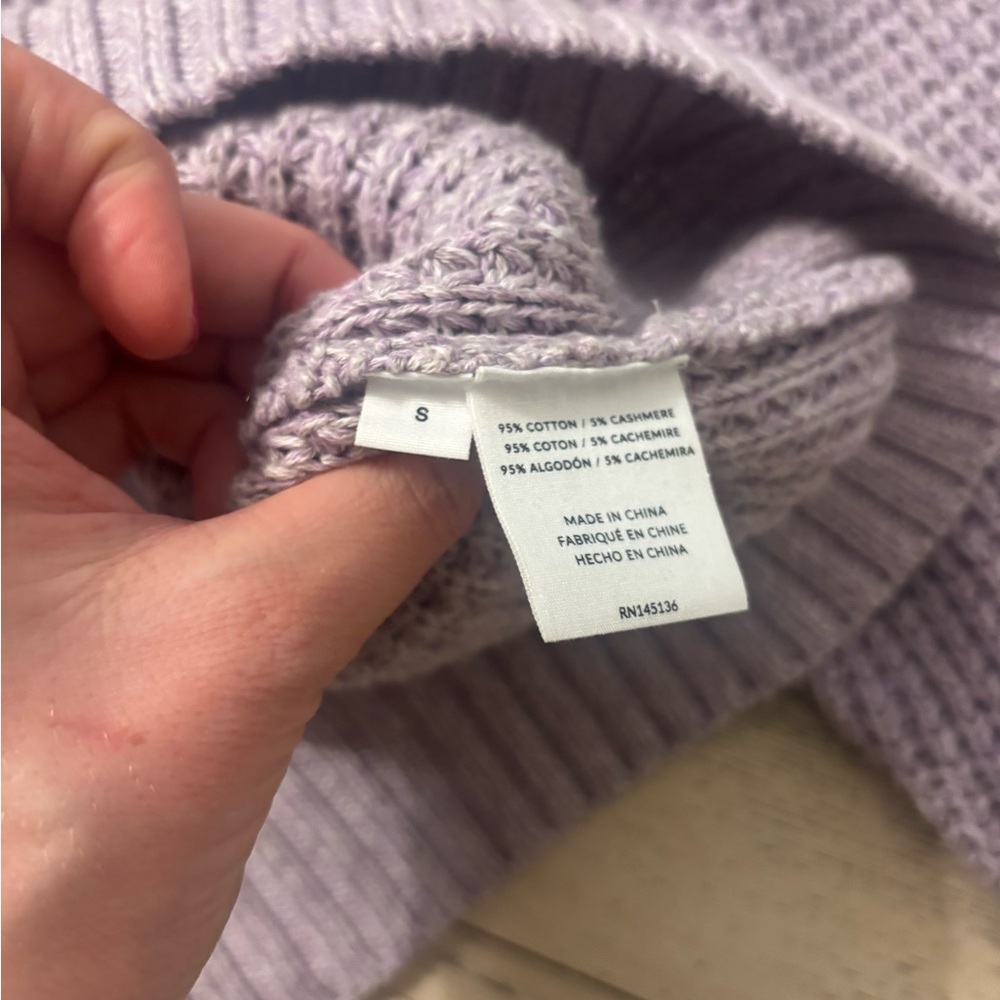 NWT NAADAM Oversized Waffle Crewneck Sweater - Picture 5 of 6